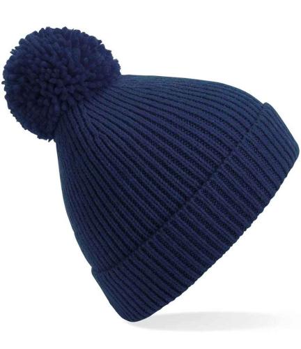 Beechfield Engineered Knit Ribbed Pom Pom Beanie - OXN - ONE